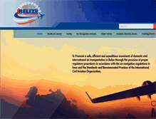 Tablet Screenshot of civilaviation.gov.bz